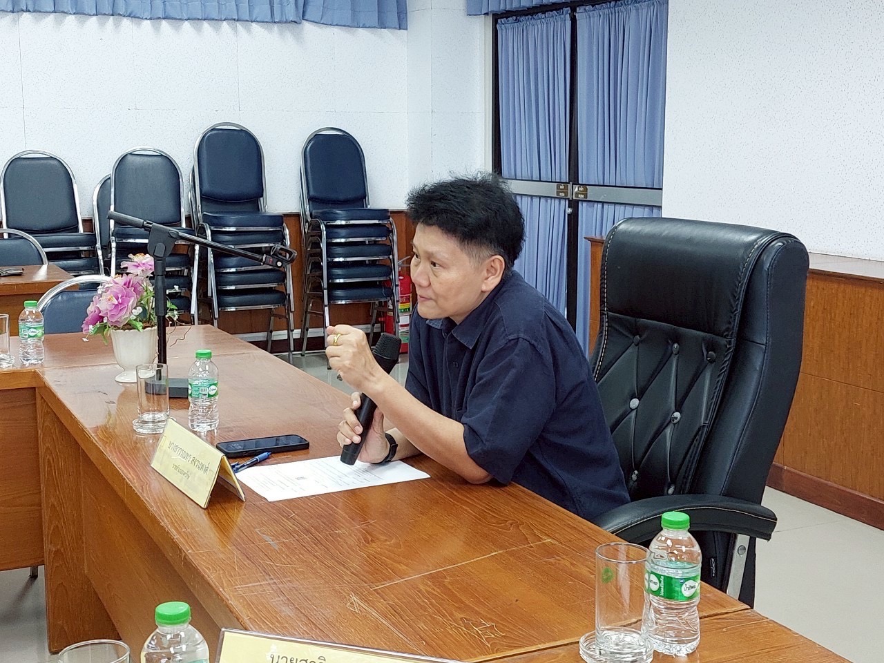 TINT visits covid hospital center