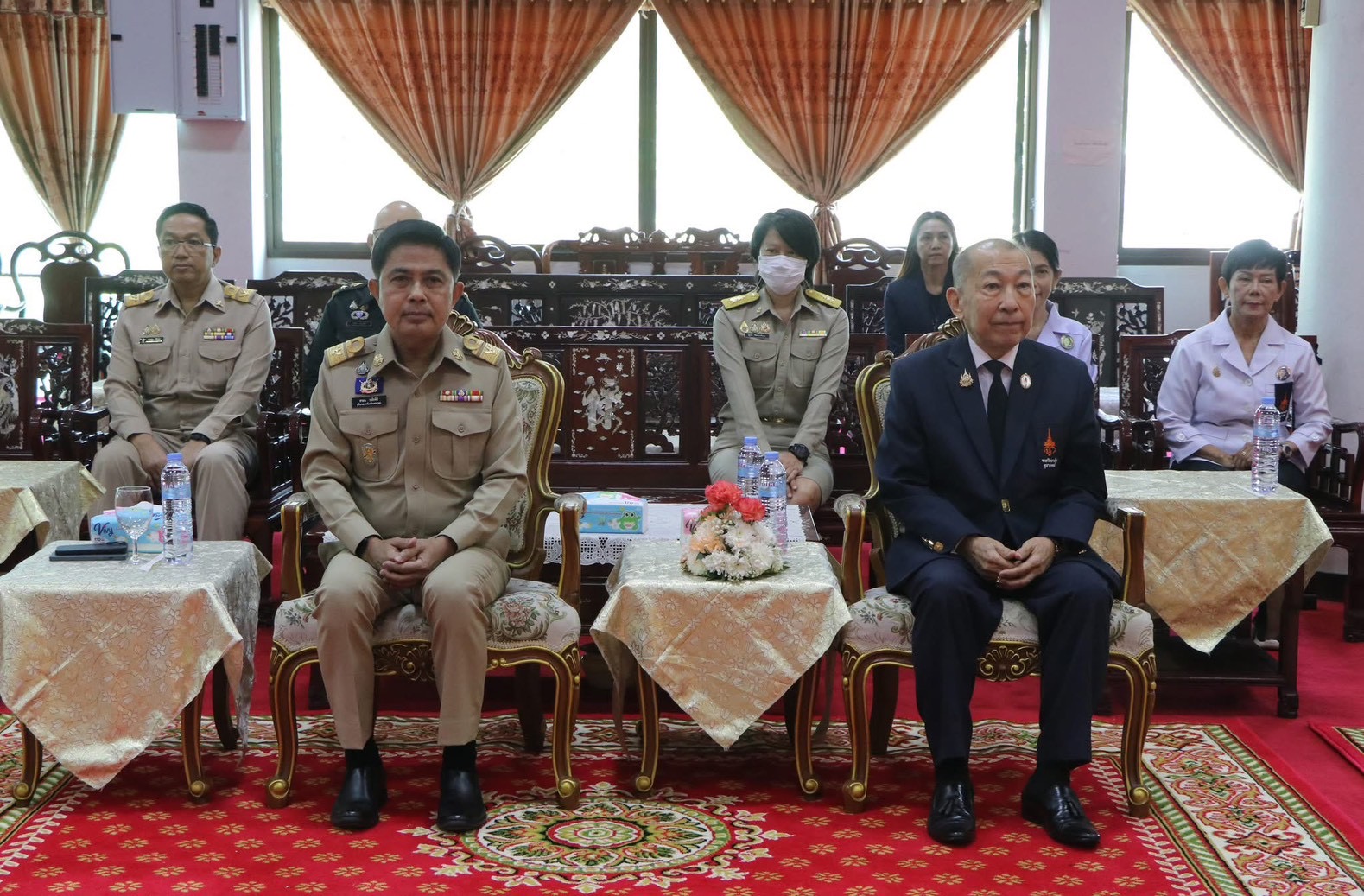 TINT visits covid hospital center